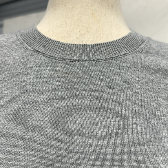 Michael Kors Cotton Blend Gray Sweater with Hardware Detailing - Medium - Picture 8 of 13